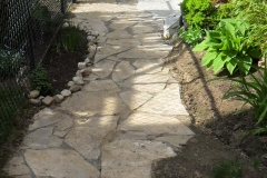 After Flagstone Path from Garage Gate to Pool