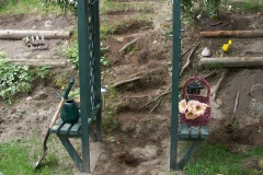 Before Steps into Side Hill