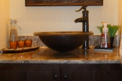 After Powder Room Vanity Sink Area