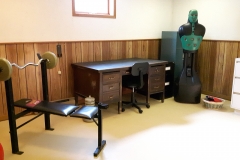 After Lower Level Office Area into Workout Area